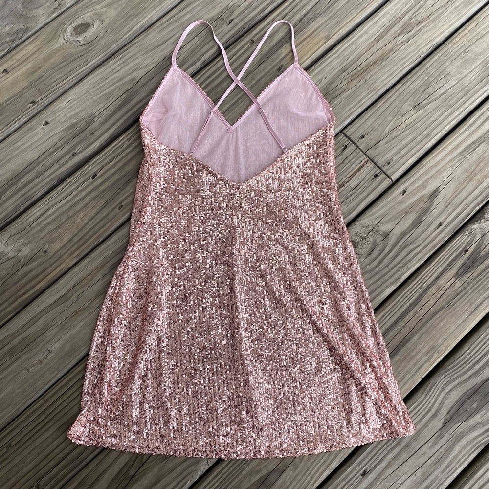 Victoria's Secret Pink Sequin Dress - Picture 3 of 11